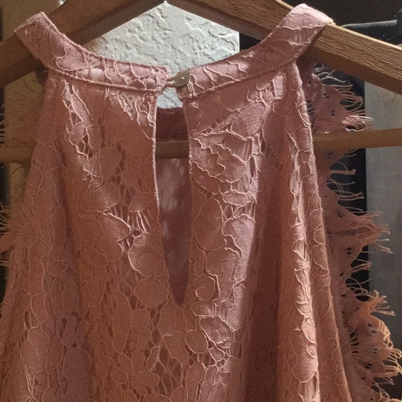 Fun 2 Fun Drellie Lace Halter Blouse - Picture 3 of 4